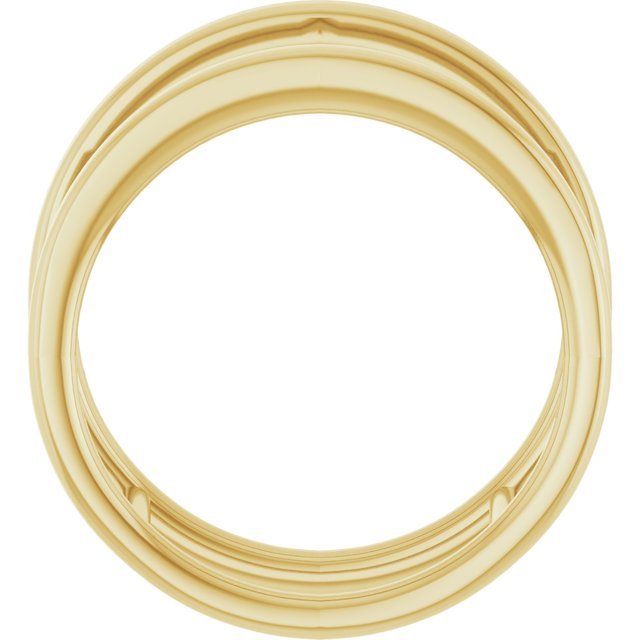 14k Yellow Negative-space Ring