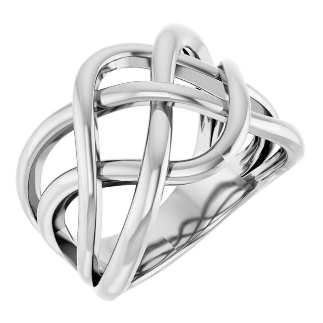 Sterling Silver Criss-cross Ring