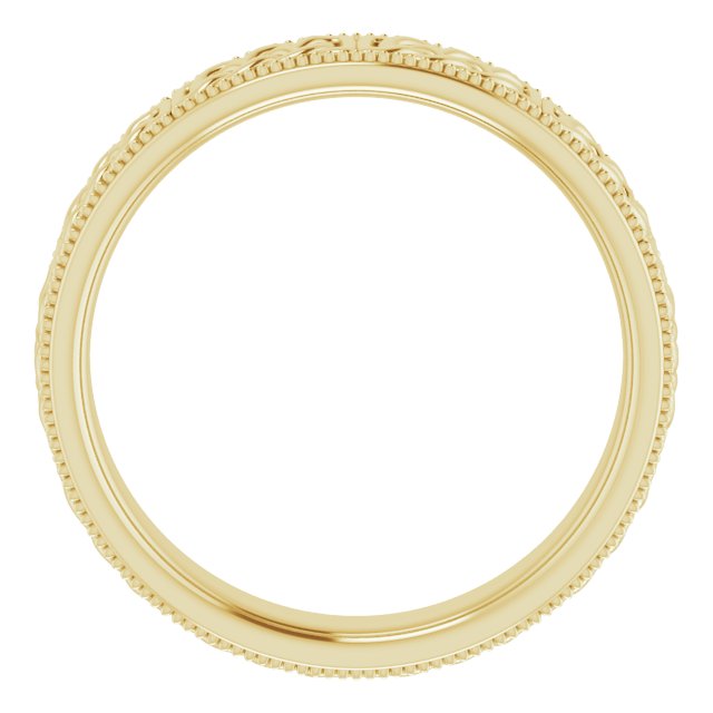 14K Yellow 6 mm Celtic-Inspired Band Size 10.5