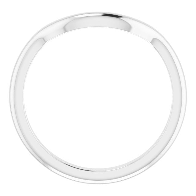 14K White Matching Band