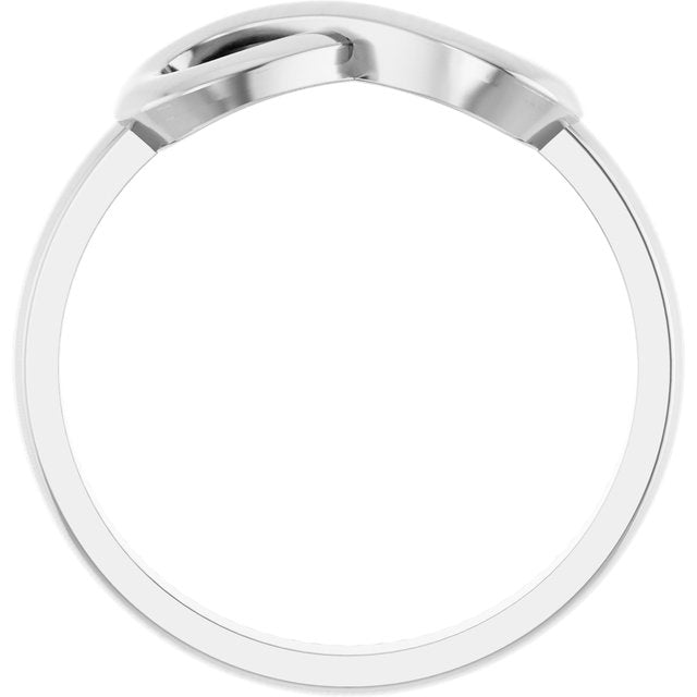 Sterling Silver Infinity-inspired Ring