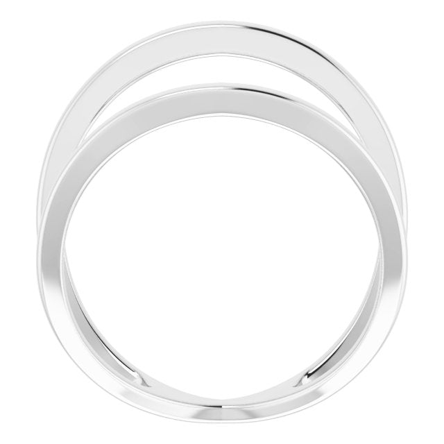 14k White Freeform Ring