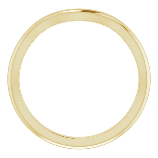 14K Yellow Band for 6x3 mm Marquise Ring