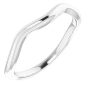 14K White Band for 7x3.5 mm Marquise Ring