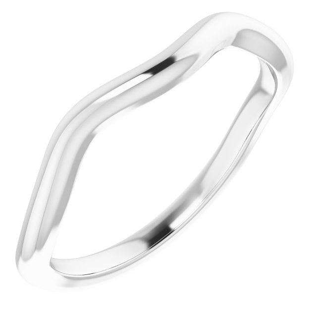 14K White Band for 7x3.5 mm Marquise Ring
