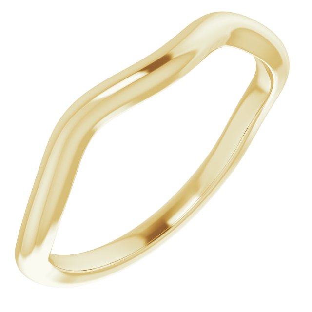 14K Yellow Band for 6x3 mm Marquise Ring