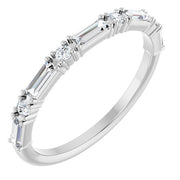 14K White 1/3 CTW Natural Diamond Anniversary Band