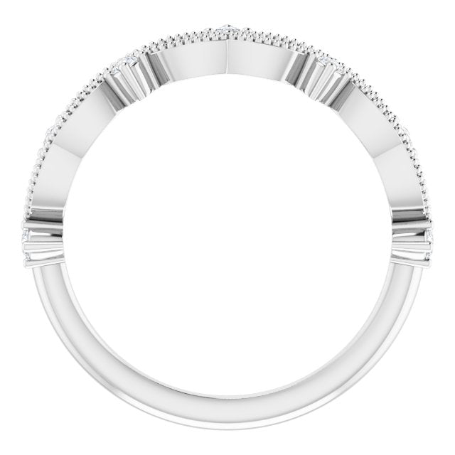 14K White 1/6 CTW Natural Diamond Anniversary Band