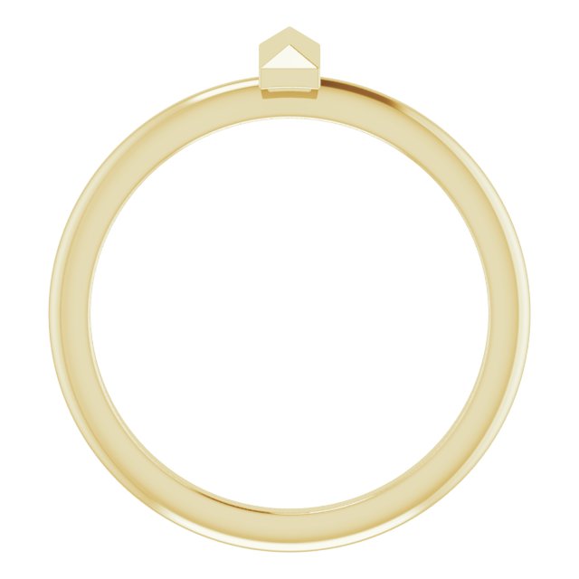 14K Yellow Stackable Bar Ring