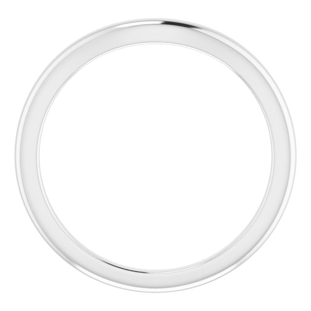 14K White Matching Band