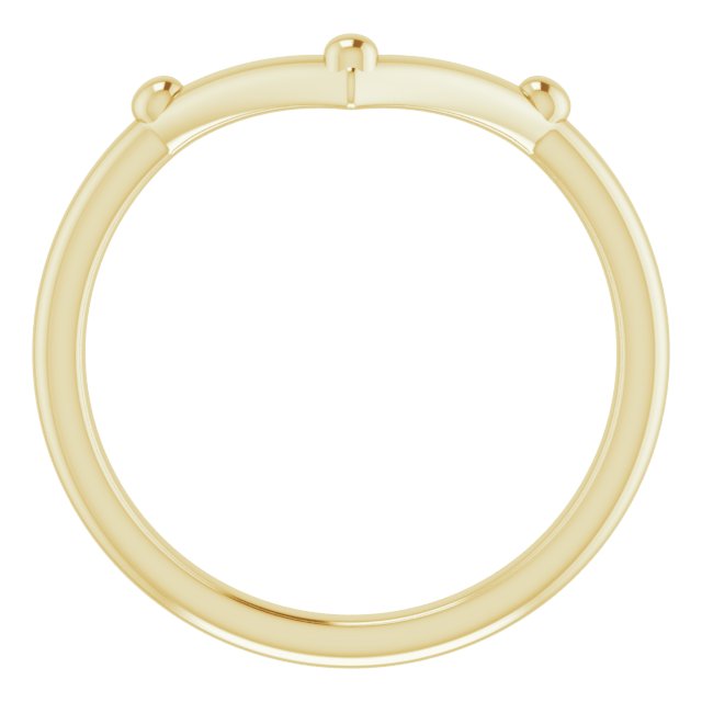 14K Yellow Geometric Ring