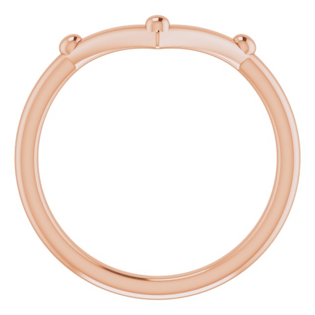 14K Rose Geometric Ring