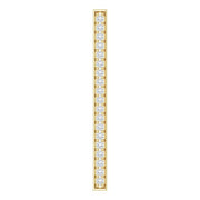 14k Yellow 1/5 Ctw Natural Diamond Vertical Bar Pendant