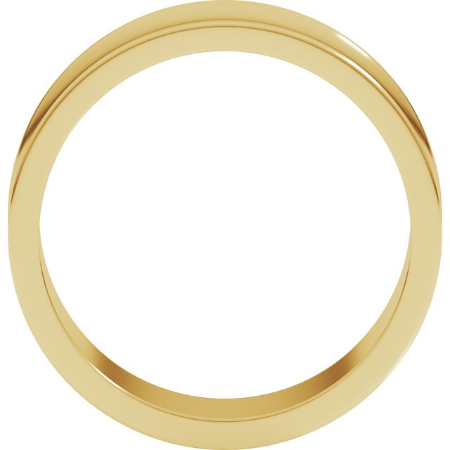 14K Yellow 7 mm Concave Light Band Size 11