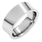 Sterling Silver 7 mm Concave Comfort Fit Band Size 11