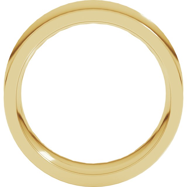 14K Yellow 8 mm Concave Comfort Fit Band Size 4