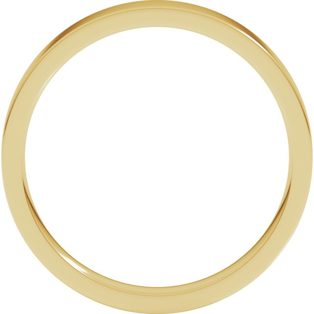 18k Yellow 3 Mm Lightweight Comfort-fit Flat Band Size 5.5
