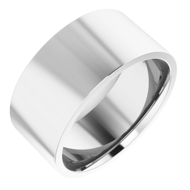 Continuum Sterling Silver 9 mm Flat Comfort Fit Light Band Size 7