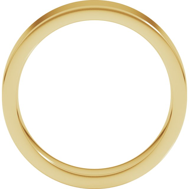 14k Yellow 5 Mm Flat Comfort Fit Band Size 6