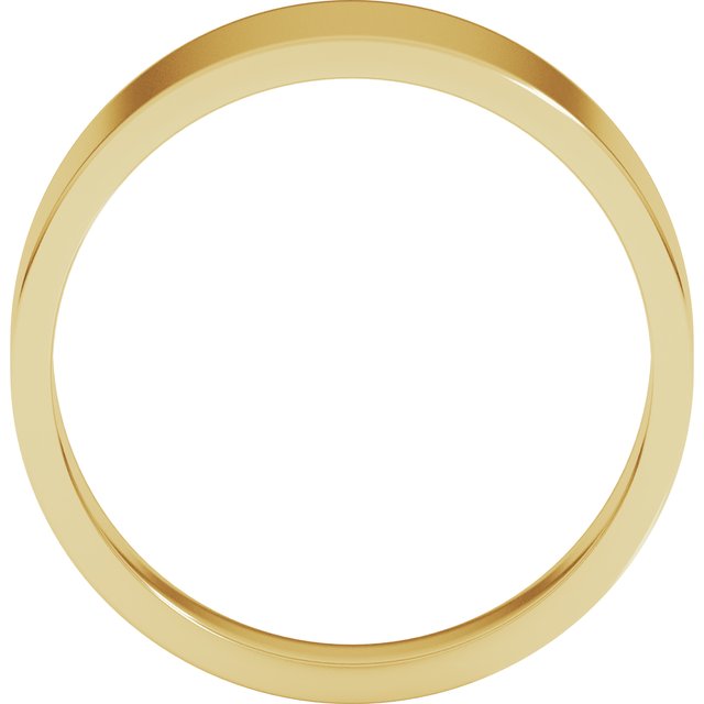 14K Yellow 8 mm Flat Tapered Band Size 10