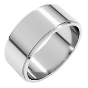 Sterling Silver 8 mm Flat Edge Band Size 11