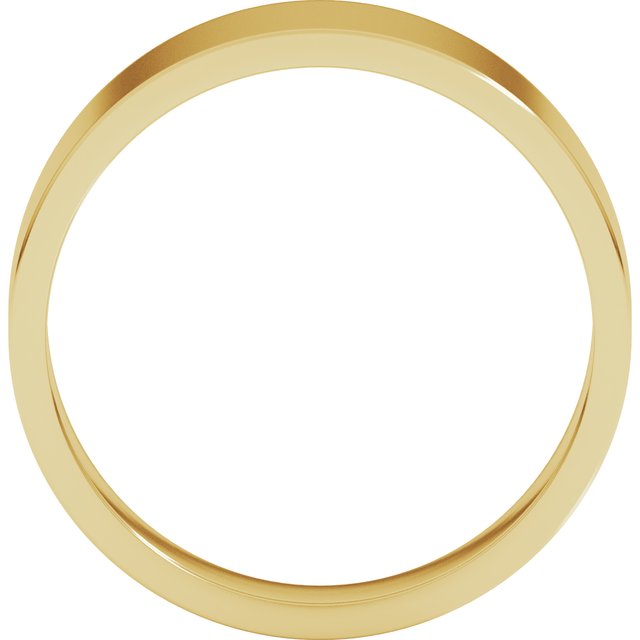 14k Yellow 7 Mm Flat Tapered Band Size 10