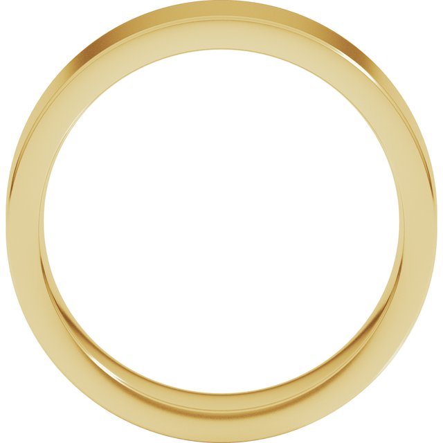 14K Yellow 6 mm Flat Comfort Fit Band Size 10
