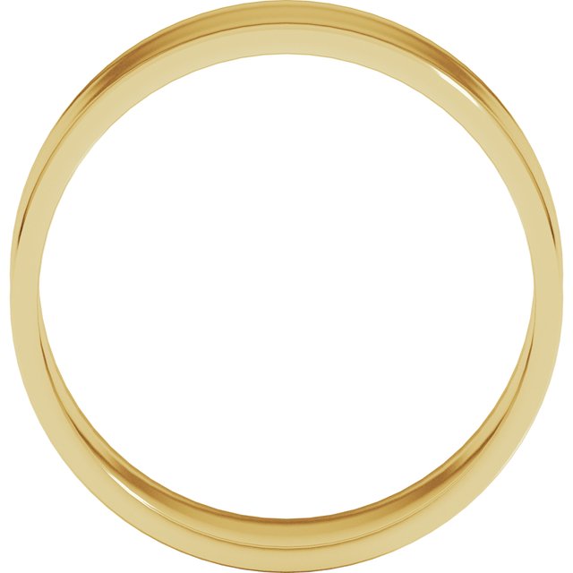 14k Yellow 7 Mm Flat Ultra-light Band Size 7.5