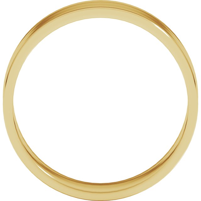 14k Yellow 6 Mm Flat Ultra-light Band Size 8.5