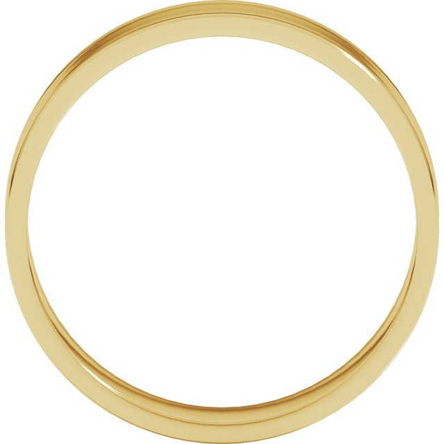 14k Yellow 5 Mm Flat Ultra Light Band Size 11.5