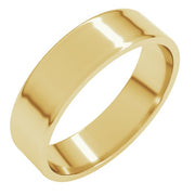 14k Yellow 5 Mm Flat Ultra Light Band Size 11.5
