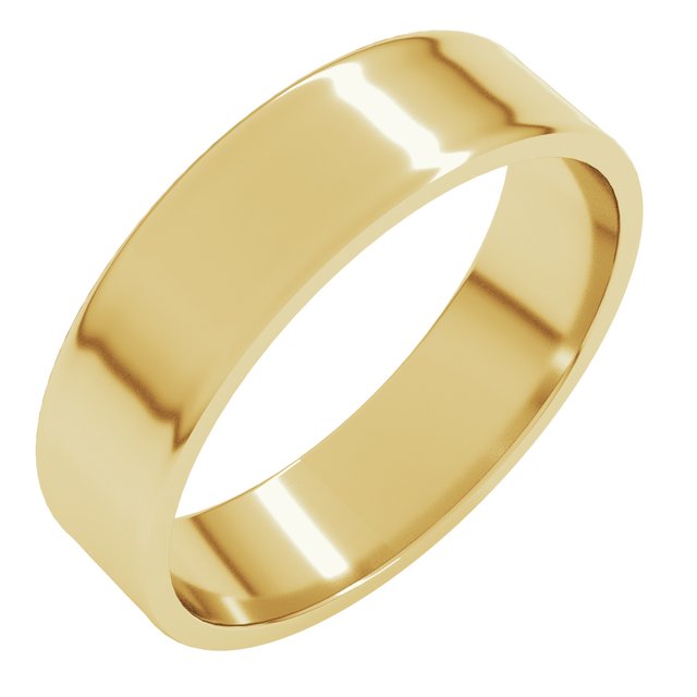14k Yellow 5 Mm Flat Ultra Light Band Size 11.5