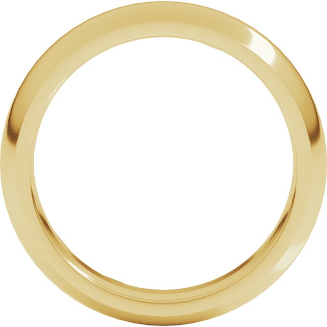 14K Yellow 5 mm Half Round Comfort Fit Band Size 10.5