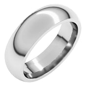 Continuum Sterling Silver 6 mm Half Round Comfort Fit Band Size 11