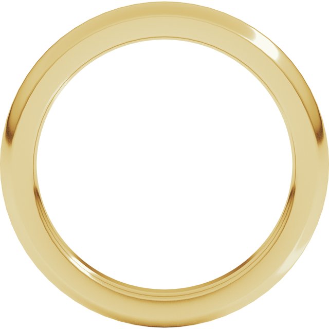 14k Yellow 3 Mm Half Round Comfort Fit Heavy Band Size 6.5