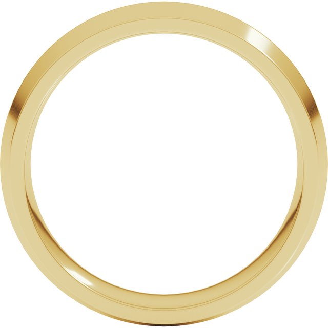 18K Yellow 6 mm Knife Edge Comfort Fit Band Size 11