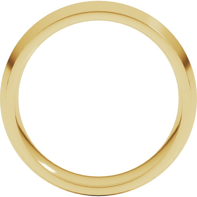 14k Yellow 7 Mm Knife Edge Comfort Fit Band Size 10