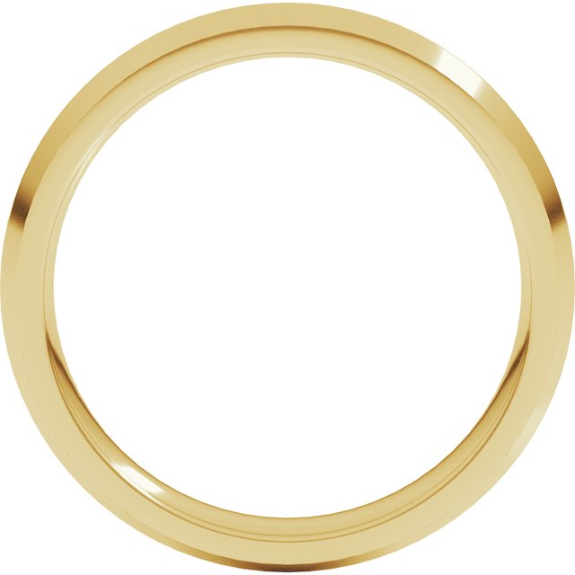 14K Yellow 4 mm Knife Edge Comfort Fit Band Size 7