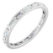 14k White 1/2 Ctw Natural Diamond Eternity Band Size 7