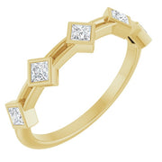 14K Yellow 1/3 CTW Lab-Grown Diamond Anniversary Band