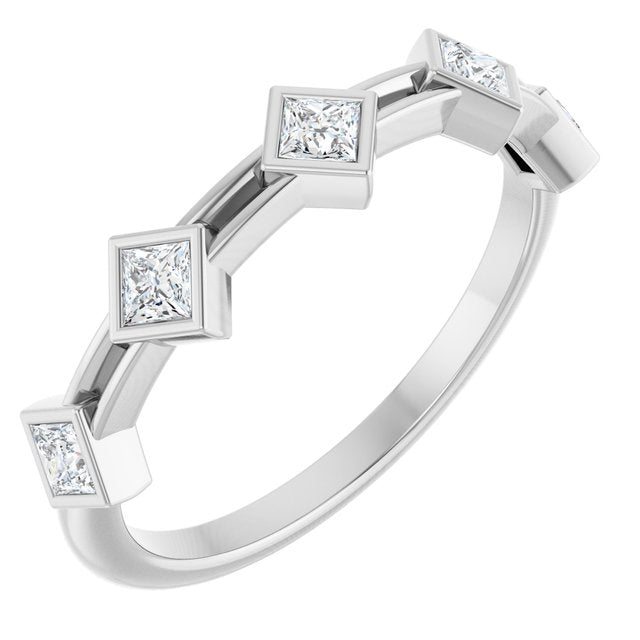 14K White 1/3 CTW Lab-Grown Diamond Anniversary Band