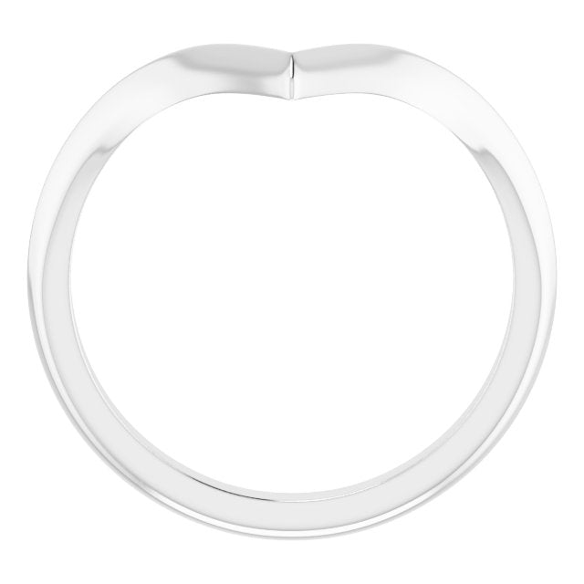 14K White Matching Band