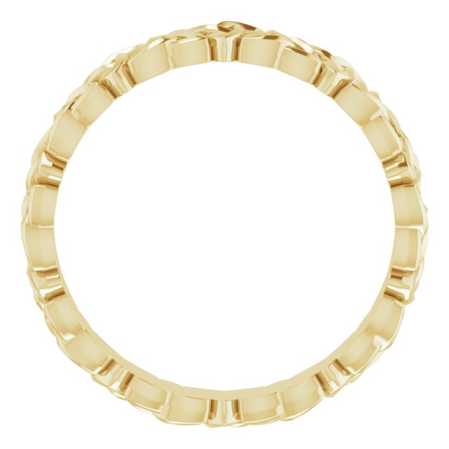 14k Yellow 4 Mm Celtic-inspired Band Size 8