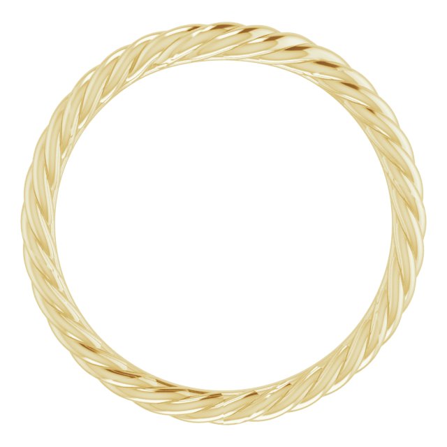 14K Yellow Band for 12x10 mm Oval Ring