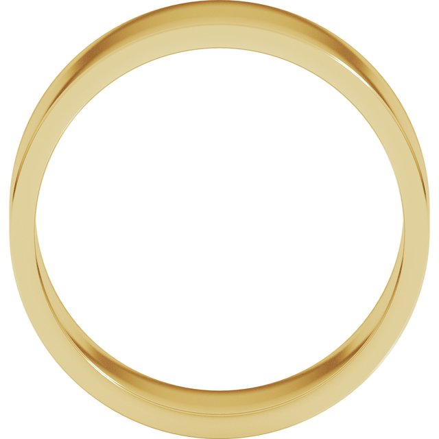 14k Yellow 8 Mm Flat Band Size 11.5