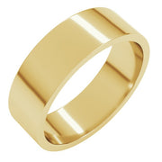14K Yellow 6 mm Flat Band Size 6
