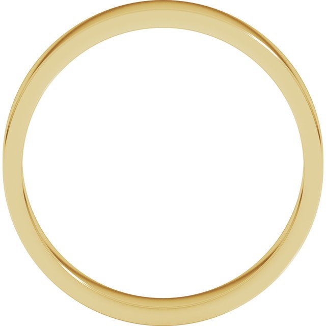 14K Yellow 4 mm Flat Band Size 6.5