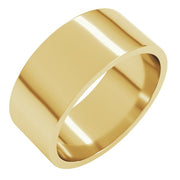 14K Yellow 8 mm Flat Band Size 9.5
