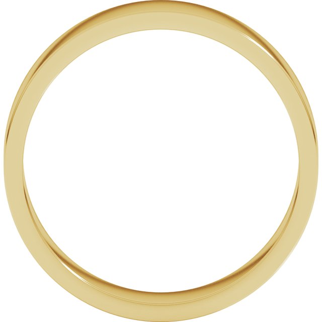 18k Yellow 5 Mm Flat Band Size 7.5