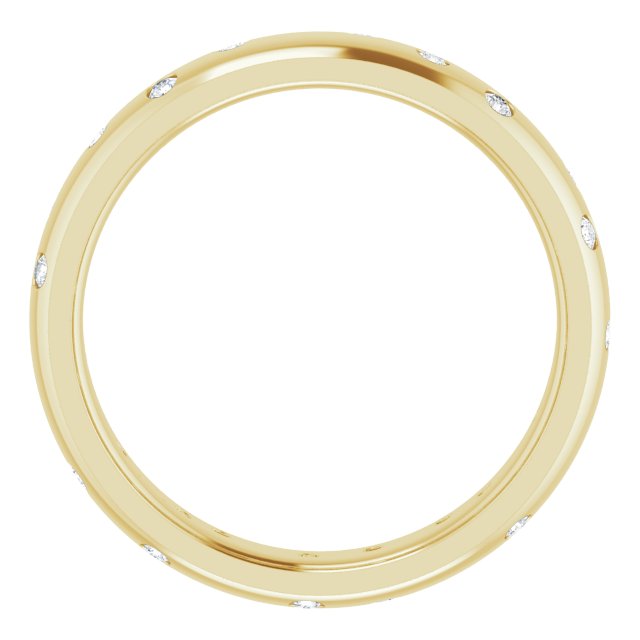 14K Yellow 1/5 CTW Diamond Scattered Accented Band
